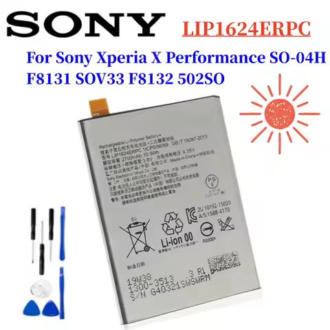 2700mAh Battery New High Quality LIP1624ERPC For Sony Xperia X Performance SO-04H F8131 SOV33 F8132 