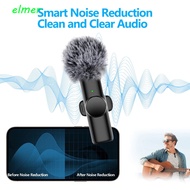 ELMER Mini Lapel Mic, Type-C Mic Noise Reduction Mini Lavalier Microphone, Live Broadcast Mic Black 