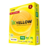 Ik Yellow A4 Paper 70gsm 500sheets / Kertas A4 70gram 500keping