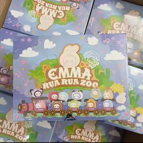 Emma Rua Rua Zoo Series Blind Box Mystery Box Cute Granules Animal Ornament Desktop Decor Collectibl