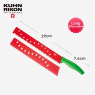 KUHN RIKON มีดผลไม้สแตนเลส มีดแตงโม มีดทำอาหารเคลือบไม่ติด ตัดแตงโมและขนมปัง มีดครัวอเนกประสงค์ออกแบ
