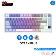 Royal Kledge RKM75 Aurora 75Key คีย์บอร์ดแบบกลไกปะเก็นไร้สาย2.4G แบบมีสาย RGB โหมด Tri-Mode