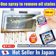 Japan Imported oil stain cleaner spray 500ML Pots Pans Stovetop Stainless Wok Pot bottom cleaner