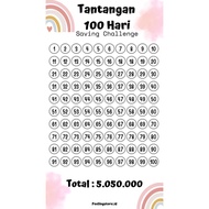 TANTANGAN MENABUNG A6 A5 SAVING CHALLENGE VERSI CERIA