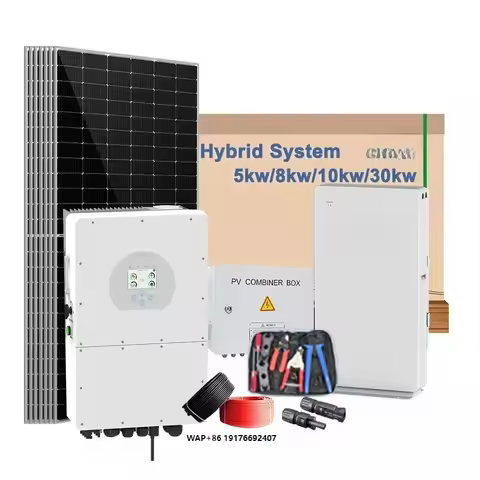 Energy 10Kw 20Kw 30Kw 3 Phase Solar Panel 20000W Energy Storage 8Kw Hybrid Inverter System Complete 