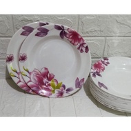 6pc Dining Plate / Plastic Food Plate / Plastic Dining Plate / Plastic Dining Plate / Plastic Dining