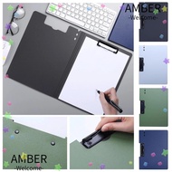 AMBER File Contract Folders, Document Organization Hard Shell File Folders, Durable Memo Clip A3/A4 