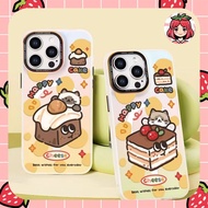 So Cool Happy Cake Hologram Printing case oppo reno 5f 11f 13f a3x a55 a18 a15 a16k a16e a17 a17k a1