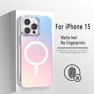 laser matte Case Iphone 15 Pro Max casing Attraction Stand Book Coque Iphone15 Aifon I Phone 15 ProM