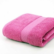 MonoRed - 糖果色超柔軟純棉大浴巾 桃紅(140cm x 70cm)(平行進口)