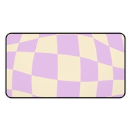 Colorful desk mat checker desk mat kawaii desk mat kawaii room decor desk mat retro desk mat colorful desk mat cute desk mat purple yellow