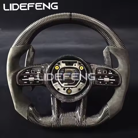 Carbon Fiber Steering Wheel Fit For Mercedes Benz AMG W205 W204 G55 G500 W212 W463 C63 S63 CLS63 E63