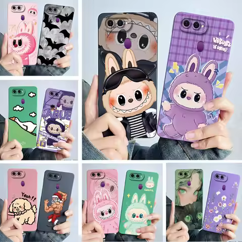 Case for OPPO A5S AX5S A3S A5 AX5 A7 AX7 A7N A12 A12S A12E Cartoon Cute Labubu Protective Silicone S