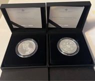 金幣/銀幣 哥特克朗四盾徽 2盎司精製銀幣 & 哥特王冠肖像 2盎司精製銀幣  2021 Gothic Crown Quartered Arms & Portrait 2oz Silver Proof