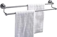 Stainless Steel Wall Mounted Bathroom Towel Bar Rack Double Towel Rails 70cm 80cm 90cm 100cm Silver