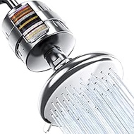 Filtered Shower Head,Shower Head with 20 Stage Filters for Hard Water- JIURAIN 3 Spray Setting Water Softener Shower Head High Pressure for Water Softening, Remove Chlorine and Harmful Substances