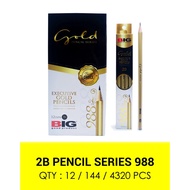 Big 2B 988 GOLD Pencil