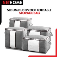 ⚡️NETHOME⚡️Sedum 105L Storage Box Blanket Storage Bag Foldable Clothes Storage Box Cloth Blanket