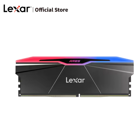 Lexar Ares II CL30 DDR5 Dual Channel 6000MHz 16GB RGB Desktop Memory Stick with Heat Spreader for Hi