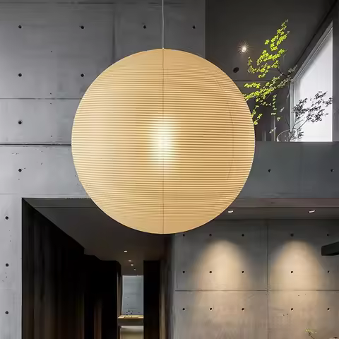 Akari Pendant Light Vintage Rice Paper Lampshades japanes style Handmade noguchi lamp Cafe Restauran