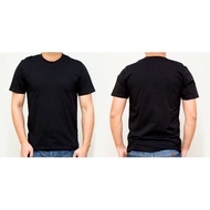 TSHIRT HITAM KOSONG LENGAN PENDEK PLAIN T-SHIRT MURAH BAJU KOSONG LELAKI TSHIRT COTTON LELAKI