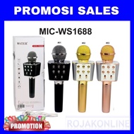 WS1688 Wireless Bluetooth Speaker Karaoke KTV Mic Speaker