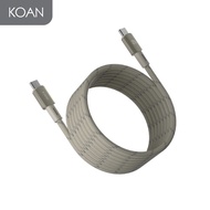 สายชาร์จ Adam Element Casa C to C Magnetic Cable 240W 2M- Titanium / Black