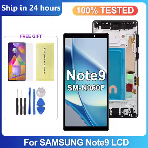 TFT For Samsung Galaxy Note9 N960F N960F/DS N960U LCD Display Digital Touch Screen With Frame For Sa