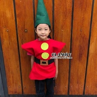 NEW!! 7 Dwarf Vest Costume for Adults and Children, Free Hat, Days Christmas Art Performance Clothes