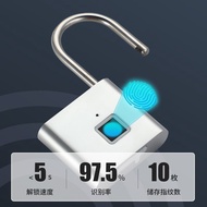 Smart Fingerprint Padlock Outdoor Waterproof Door Lock Household Electronic Lock Iron Door Anti-thef