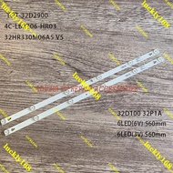 100%new 6LED LED backlight strip for Toshiba TCL 32L2600 32L2800 L32P1A 4C-LB3206-HR03J HR01J TOT_32