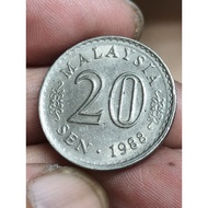 Malaysia old coin collection 1988 ( error )good condition original.
