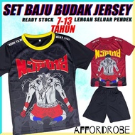 Budak 7-12tahun Set Baju Jersey Muay Thai Futsal Baju Sukan Bola Sepak Seluar Pendek Lelaki/Sports J