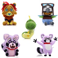 Mainan plush Indigo Park, maskot NPC Indigo Park, mainan plush rakun kecil.