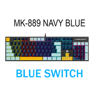 คีย์บอร์ด FANTECH MK889 KEYBOARD MECHANICAL คีย์บอร์ด RGB ปรับไฟได้ 13 โหมด คีย์บอร์ดเกมมิ่ง ประกันศ