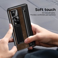 Leather Case For Samsung Galaxy Z Fold 8 Fold 7 Fold 6/5 Hinge Screen Protector Stand Cases
