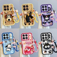 Casing Xiaomi 14T 14T PRO patung pelekat comel phone casing