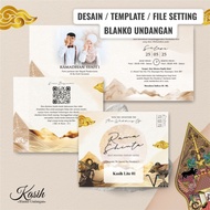 CDR Invitation Blanks Kasih Lite 01 Setting File - Invitation Design Template Ready to Edit
