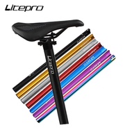 Litepro Folding Bike 31.8x580mm 33.9x600mm Seatpost Seat Aluminum Alloy For Fnhon Bicycle Seat Tube Rod