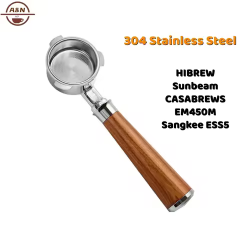 51mm Bottomless Portafilter Espresso Handle Fits CASABREWS CM5418, 3700Essential, Sangkee ESS5,Hibre