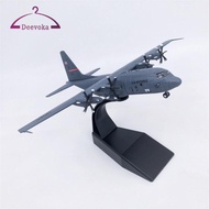 [deevoka] US Air Force 1:200 Scale C130 Transport Aircraft with Stand Airplane Model for