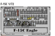 Eduard SS208 1/72 F-15C Color Cockpit PE with Hasegawa