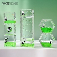 可爱油漏油滴摆件创意桌面装饰品液体沙漏计时器男女生生日礼物Hourglass Timer 5/15/30 Fifteen Minutes26.6.22