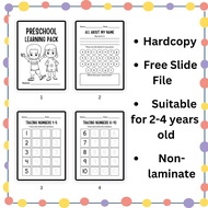Preschool Worksheets Learning Pack (18 Pages)