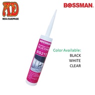 BOSSMAN Acetoxy Cure Silicone BS215 Black White Clear