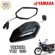 YAMAHA YTX 125 - Motorcycle Side Mirror Glossy black | Short Stem | Chrome stem | Dahon Type | Motor accessories | High Quality