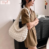 LILY Puffer Tote Bag Lightweight Y2K Style Quilted Shoulder Bag