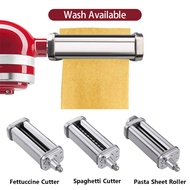 Pasta Roller And Cutter Set For All Types Kitchen Aid Stand Mixer Including Pasta Sheet Roller Spagh
