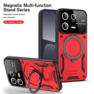 For Xiaomi Redmi 12C 4G  Armor Protection Cover Luxury 360°Rotating Stand Magnetic Phone Case For Xiaomi  11T 11T Pro  12T 12T Pro  13 13pro Redmi Note 12 pro 5G