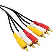 ATZ 3RCA TO 3RCA CABLE (1.8m / 3m / 5m / 10m) YELLOW/ RED/ WHTE, RCA Cable